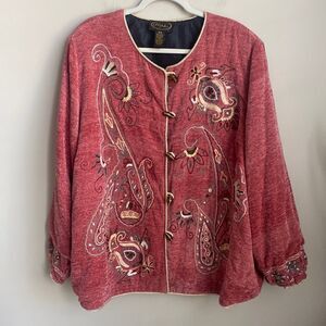Alex Ken Vintage Tapestry Jacket 2X